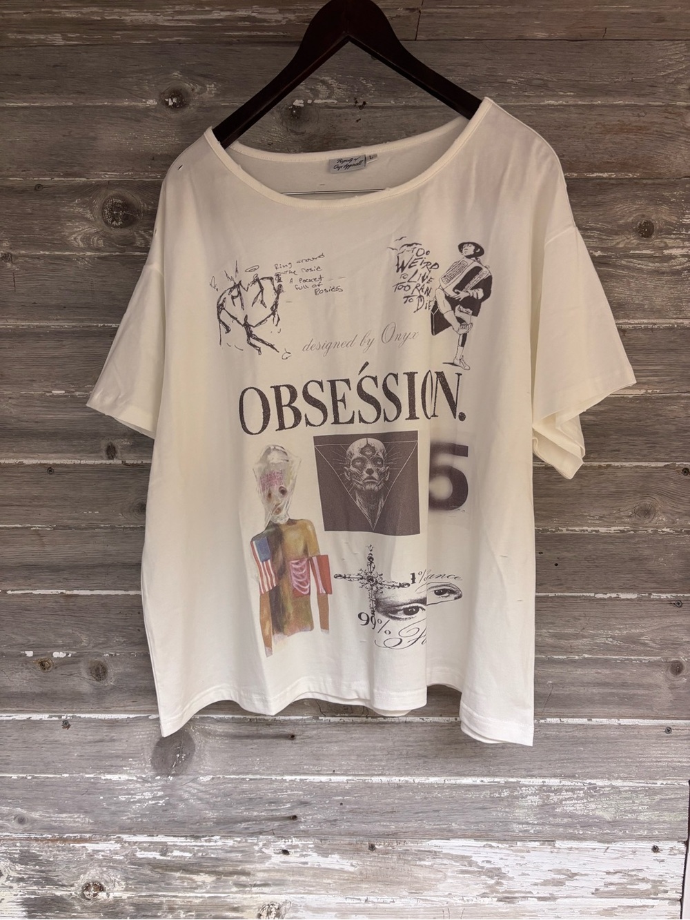 Onyx Apperall Obsession tee Sz Lrg